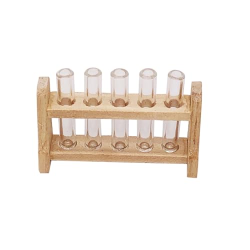 ibasenice 1 Set Mini-spielzeughaus Reagenzglasständer Aus Kunststoff Basteln Im Maßstab 112 Mit Lagerregal Aus Holz ibasenice 1 Set Mini-spielzeughaus Reagenzglasständer Aus Kunststoff Basteln Im Maßstab 112 Mit Lagerregal Aus Holz von ibasenice