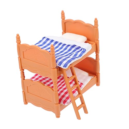 ibasenice 1 Satz Möbelmodell stockbett bunk Bed Spielzeugbett bastelzeug Modellmöbel winziges Puppenhaus Puppentragen für kleine Mädchen Eisbecher Kleines Hausdekor Schwamm von ibasenice