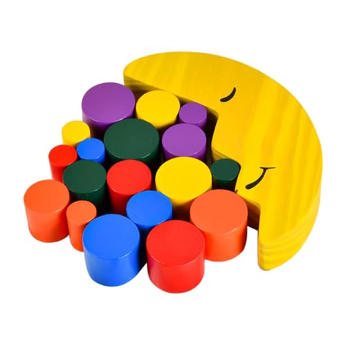 ibasenice Moon Balance Baustein-Set Für Kinder Stapelspielzeug Aus Holz Übung Zur Hand-Auge-koordination Familienfreundliches Interaktives Spiel ibasenice Moon Balance Baustein-Set Für Kinder Stapelspielzeug Aus Holz Übung Zur Hand-Auge-koordination Familienfreundliches Interaktives Spiel von ibasenice