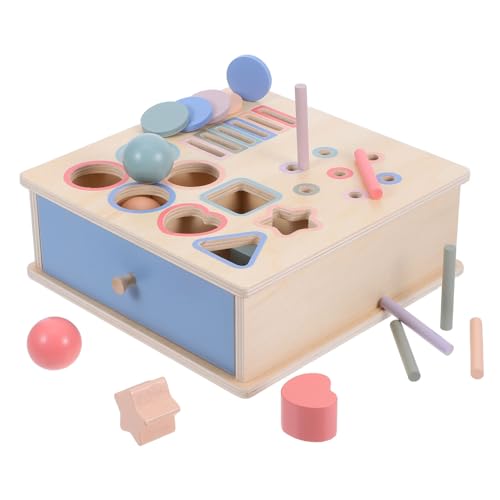 ibasenice 1 Satz Montessori Holzformensortierbox für Kleinkinder Frühe Bildung mit Farben und Formen Sicheres Lernspielzeug für Jahren ibasenice 1 Satz Montessori Holzformensortierbox für Kleinkinder Frühe Bildung mit Farben und Formen Sicheres Lernspielzeug für Jahren von ibasenice