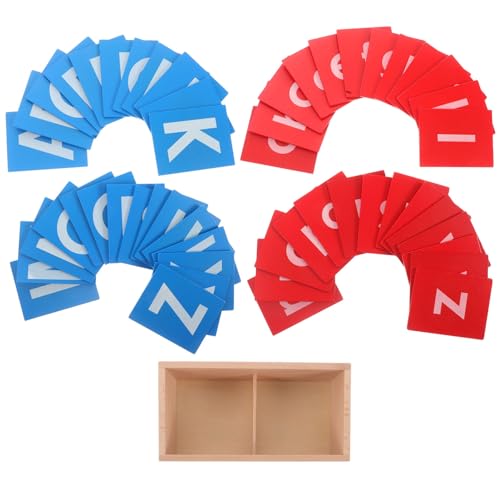 ibasenice Lernspielzeug Für Jungen Und Mädchen Karten-Organizer Holz-Alphabet-Brett Frühes Lernspielzeug von ibasenice