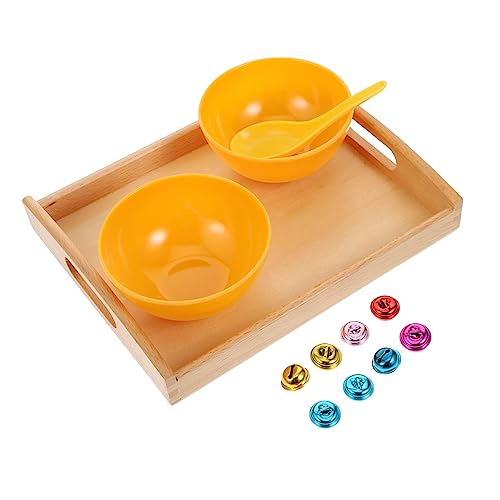 ibasenice Schüssel Und Tablett Spielzeug Kinderküche Mit Glocke - Pädagogisches Spielzeug von ibasenice