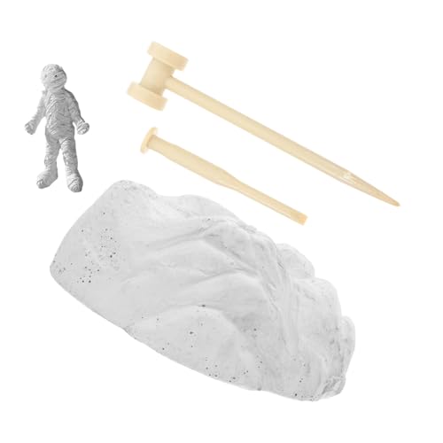 ibasenice 1 Satz Mumien Modell archäologische Dekoration Heimdekoration ägyptische deko Dekorative Figuren ägyptische Halloween-Dekorationen Ägyptische Figuren für Schulprojekt Harz Weiß von ibasenice