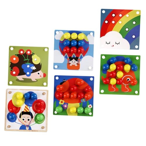 ibasenice Interaktives Pilz-Nagel-Puzzle Lernspielzeug Aus Holz Für Kinder Erkennung Und Feinmotorik Ab 3 Jahren ibasenice Interaktives Pilz-Nagel-Puzzle Lernspielzeug Aus Holz Für Kinder Erkennung Und Feinmotorik Ab 3 Jahren von ibasenice