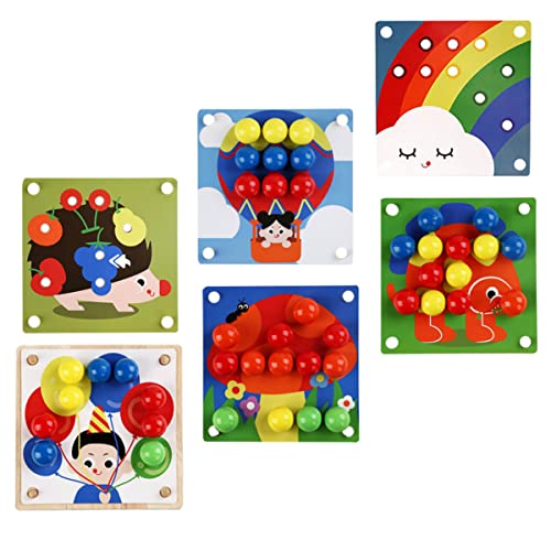 ibasenice Pilz-Nagel-Puzzle-Spielzeug Für Kinder – Lernspielzeug-Set Aus Holz 1 Set Fördert Vorstellungskraft Und Feinmotorik Perfektes ibasenice Pilz-Nagel-Puzzle-Spielzeug Für Kinder – Lernspielzeug-Set Aus Holz 1 Set Fördert Vorstellungskraft Und Feinmotorik Perfektes von ibasenice