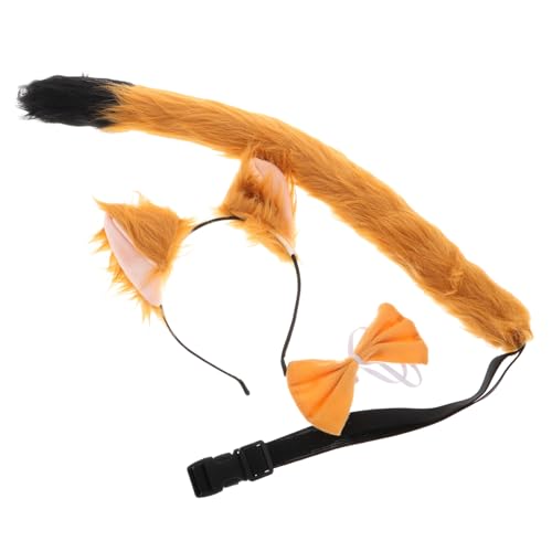 ibasenice 1 Satz Ohr Haarreif Set für Weiche Kunstpelz Fuchsohren mit Fliege und Kostümpartys Rollenspiele und Halloween Verkleidungen Teilig ibasenice 1 Satz Ohr Haarreif Set für Weiche Kunstpelz Fuchsohren mit Fliege und Kostümpartys Rollenspiele und Halloween Verkleidungen Teilig von ibasenice
