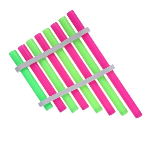 ibasenice 1 Satz Panflötenbau DIY Mini-instrumentenmaterial DIY Wissenschaft Wissenschaft Requisiten Kleines Panflötenspielzeug Simulation Einer Kleinen Panflöte Panflöteninstrument Plastik von ibasenice