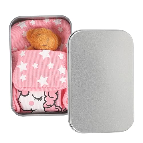 ibasenice 1 Satz Plüsch-Minibär Geschenkidee für Cartoon-Bär Mini kleine Bärenverzierung Bär in Zinn Mini-Bär-Ornament kleine Bärenpuppe Bärenspielzeug für Mädchen Cartoon-Puppe Stoff von ibasenice