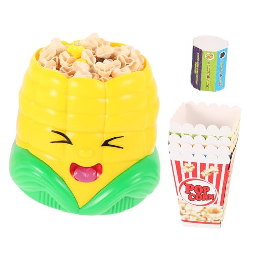 ibasenice 1 Satz Popcornspielzeug Simulation Essen Gefälschte Popcorn -Modelle Desktop-Spiele Popcorn Party -Café -Shop -Spielset gefälschter Mais Plastik Yellow von ibasenice