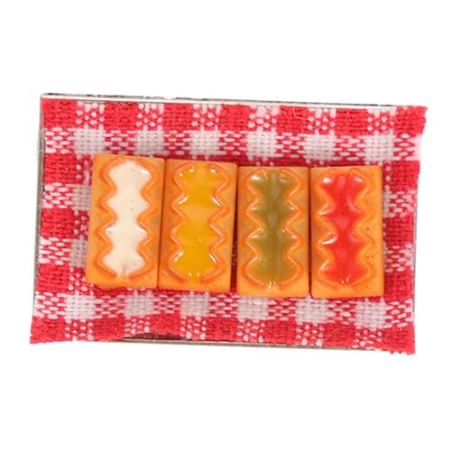 ibasenice 1 Satz Puppenhaus-Cookie-Pack bastelset basteln für bastelsets für Dollhouse zubehör Mini-Dinge Kekse Fotografie Requisiten Harz Colorful von ibasenice