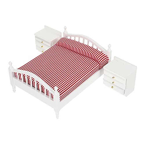 ibasenice 1 Satz Puppenhaus Doppelbett Mini-doppelbett- Mini- - Kleines Hauszubehör Miniatur-Verzierungen Möbelmodelle Modell Doppelbett Mini- -dekore Birkensperrholz ibasenice 1 Satz Puppenhaus Doppelbett Mini-doppelbett- Mini- - Kleines Hauszubehör Miniatur-Verzierungen Möbelmodelle Modell Doppelbett Mini- -dekore Birkensperrholz von ibasenice