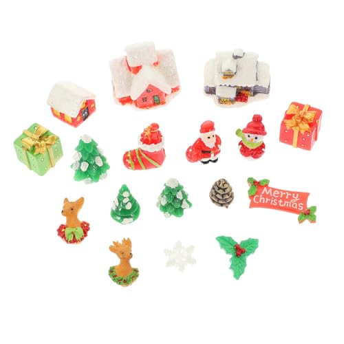 ibasenice 1 Satz Puppenhaus Dorfdekor Zubehör Weihnachtsminiaturen-Set Baum weihnachtsdeko Weihnachts Figuren weihmachtsdeko Mini-Ornamente aus Harz Miniaturen zum Basteln ibasenice 1 Satz Puppenhaus Dorfdekor Zubehör Weihnachtsminiaturen-Set Baum weihnachtsdeko Weihnachts Figuren weihmachtsdeko Mini-Ornamente aus Harz Miniaturen zum Basteln von ibasenice