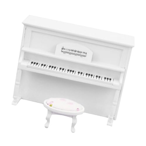 ibasenice Klaviermodell- – Mini Miniatur-Klavier Im Maßstab 112 – Holz Und Stoff – & Heimdekor von ibasenice