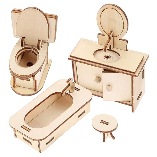 ibasenice 1 Satz Puppenhaus kinderspielzeug für wohnungseinrichtung kindergeburtstags mitgebsel Toys for Miniaturspielzeug Puppenhaus-Toilettenspielzeug Holz ibasenice 1 Satz Puppenhaus kinderspielzeug für wohnungseinrichtung kindergeburtstags mitgebsel Toys for Miniaturspielzeug Puppenhaus-Toilettenspielzeug Holz von ibasenice