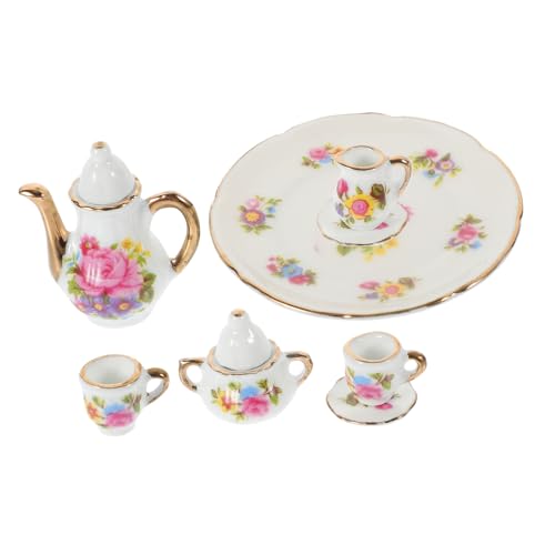 ibasenice Miniatur-teekannen-/tassen-Set 8-teilig Teeservice Für Jungen Und Mädchen Zum Rollenspiel Mini-hauszubehör Foto-Requisite Dekorative Mini-teetassen Für Das Puppenhaus ibasenice Miniatur-teekannen-/tassen-Set 8-teilig Teeservice Für Jungen Und Mädchen Zum Rollenspiel Mini-hauszubehör Foto-Requisite Dekorative Mini-teetassen Für Das Puppenhaus von ibasenice