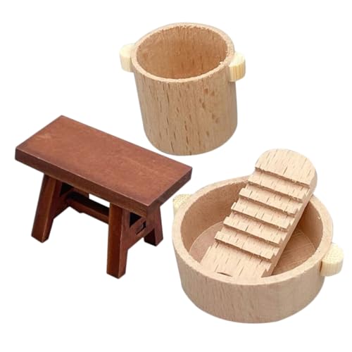 ibasenice 1 Satz Puppenhausdekoration Bausatz Puppenhaus Möbel Drinnen Wohnkultur Mini Puppenhaus-Badezimmer-Accessoires Kleinkind Puppenhaus Becken Kinderspielzeug Holz ibasenice 1 Satz Puppenhausdekoration Bausatz Puppenhaus Möbel Drinnen Wohnkultur Mini Puppenhaus-Badezimmer-Accessoires Kleinkind Puppenhaus Becken Kinderspielzeug Holz von ibasenice