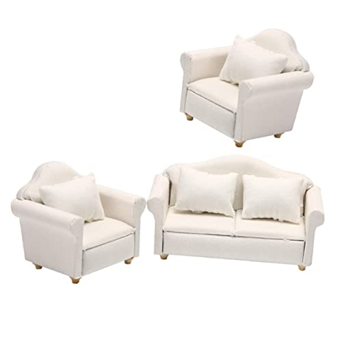 ibasenice 1 Satz Puppenhausmöbel Zubehör Miniaturen Klein Modern Couch Winziges Sofadekor Winzige Möbel Zartes Mini-Sofa Miniatur-Sofa-Modell Winzige Hausmöbel Puppensofa- Weiß Hölzern ibasenice 1 Satz Puppenhausmöbel Zubehör Miniaturen Klein Modern Couch Winziges Sofadekor Winzige Möbel Zartes Mini-Sofa Miniatur-Sofa-Modell Winzige Hausmöbel Puppensofa- Weiß Hölzern von ibasenice