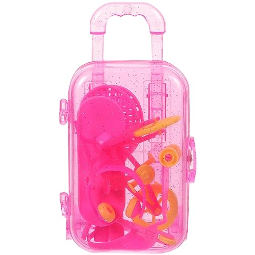 ibasenice 1 Satz Puppenkoffer Spielset für Outdoor Sportzubehör Teiliges Zubehör für Puppenhaus Rucksack Tennisracket Skateboard Zufällige Farben Zufällige Farbe von ibasenice