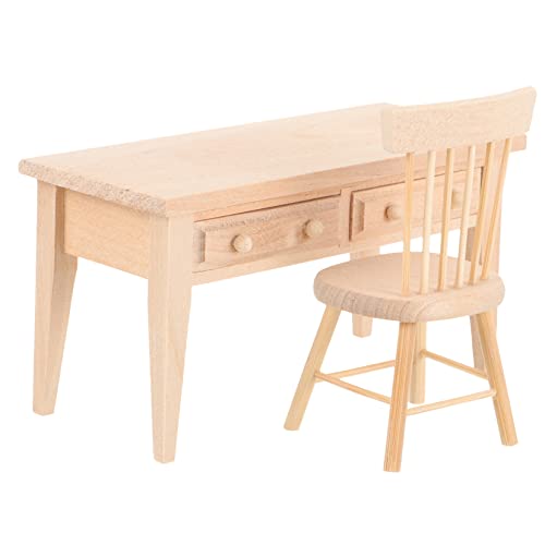ibasenice 1 Satz Puppenschmuck Miniatur Möbel Häuser Teenager Dekoration Schlafzimmer Bedroom Decor stuhle hussen essstühle Mini-Schreibtischmodell aus Holz Puppentisch aus Holz hölzern ibasenice 1 Satz Puppenschmuck Miniatur Möbel Häuser Teenager Dekoration Schlafzimmer Bedroom Decor stuhle hussen essstühle Mini-Schreibtischmodell aus Holz Puppentisch aus Holz hölzern von ibasenice