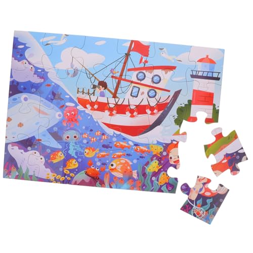 ibasenice 1 Satz Puzzle Für Kinderrätsel Im Alter Von 3-5 Jahren Vorschulpuzzles Für Im Alter Von 3-5 Jahren Vorschullernspielzeug Katzenrätsel Vorschulspielzeug Papier von ibasenice