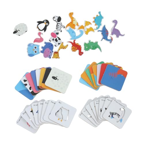 ibasenice 1 Satz Puzzle Lernrätsel Für Kleinkinder Kindererziehung Tiere Rätseln Bildungsspielzeug Rätsel Für Tierische Rätsel Bildungsrätsel -rätsel Papier von ibasenice