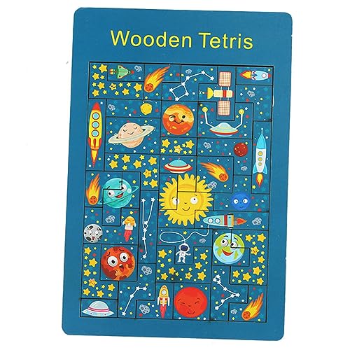 ibasenice 1 Satz Puzzle kinderpuzzle kinderspielzeuge Weltraumspielzeug Puzzle Board Lernspielzeug für Pädagogisches Puzzlespielzeug für Kleinkinder Lernpuzzle hölzern von ibasenice