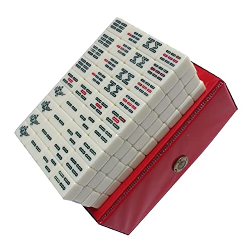 ibasenice Reisespielzeug 1 Satz Reise Freizeit Mahjong Spielzeug Acryl Geschenk Mini Reisen Mahjong-Kit von ibasenice
