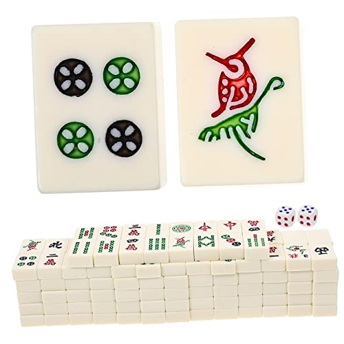 ibasenice 1 Satz Reise Mahjong Set Tragbares Mahjong Set für Zuhause Partys und Freizeitaktivitäten Mahjongsteine und ibasenice 1 Satz Reise Mahjong Set Tragbares Mahjong Set für Zuhause Partys und Freizeitaktivitäten Mahjongsteine und von ibasenice