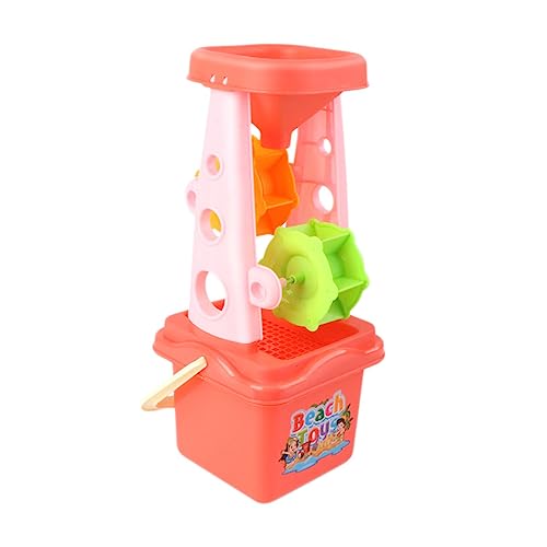 ibasenice 1 Satz Sandspielzeug für Interaktives Sandspielzeug mit Eimer und Sanduhr für Strand und Outdoor Aktivitäten Leicht und Handlich Design Orange von ibasenice