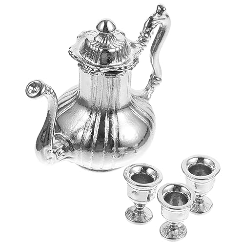 ibasenice 1 Satz Satz Mini-Tassen wohnaccessoires sammlerstücke Tee+Set Tea pots spielzeuge Zubehör für Puppenhäuser Küche Rollenspiel Puppenhaus Teetasse Mini-Hausdekoration Metall Silver ibasenice 1 Satz Satz Mini-Tassen wohnaccessoires sammlerstücke Tee+Set Tea pots spielzeuge Zubehör für Puppenhäuser Küche Rollenspiel Puppenhaus Teetasse Mini-Hausdekoration Metall Silver von ibasenice