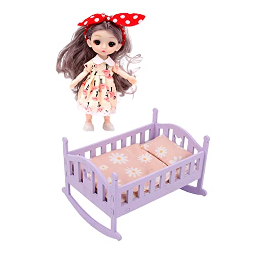 ibasenice 1 Satz Satz babywiege aus Holz holzspielzeug Toys holzspielsachen -Dekoration puppenbetten Kinderspielzeug Bettpuppen-Minimodelle Mini- -Puppenbett hölzern ibasenice 1 Satz Satz babywiege aus Holz holzspielzeug Toys holzspielsachen -Dekoration puppenbetten Kinderspielzeug Bettpuppen-Minimodelle Mini- -Puppenbett hölzern von ibasenice