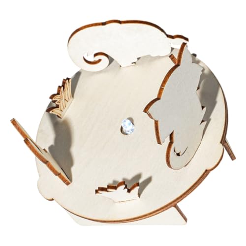 ibasenice 1 Satz Schattenspiel-Materialpaket für wissenschaftliche Experimente Holzbearbeitungsset Experimentierspielzeug für Wissenschaftsexperiment Material Bausätze Beige von ibasenice