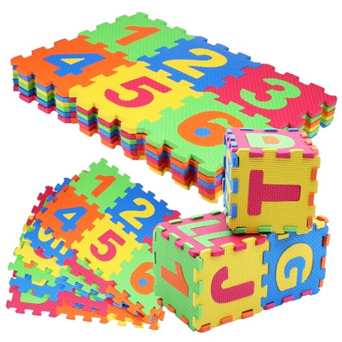 ibasenice 1 Satz Puzzlematte spaß pädagogische Spielmatte Teppiche für Kinder Fußmatten Fliese Schaumstoff-Spielmatte Puzzle-Bodenmatte Anzahl Schaumziegel verriegeln Flugzeug-Puzzle Baby von ibasenice