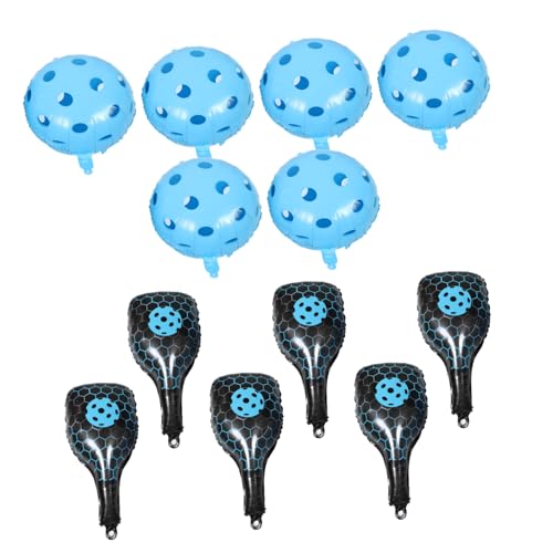 ibasenice 1 Satz Schlägerballon -Set Fußballballons Aufblasbares Ballondekor Sportbälle, Geburtstagsballons, Dekorationen Partyballons Dekorationen Aluminiumballons Aluminiumfolie Himmelblau von ibasenice