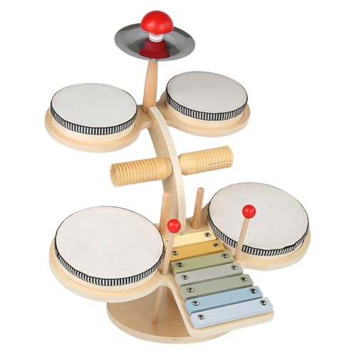 ibasenice Schlagzeug-Spielzeug Für Kinder Kinder-Set Schlagzeug Instrument Handtrommeln Für Leichtes Jazz-Schlagzeug Spielset Für Kleinkinder von ibasenice
