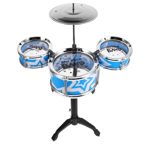 ibasenice 1 Satz Schlagzeug Set Realistisches Jazz Drum Kit für Musikalisches Lernspielzeug Rhythmus und Koordination TLG Set mit Buntem Kartonfür Kleinkinder von ibasenice