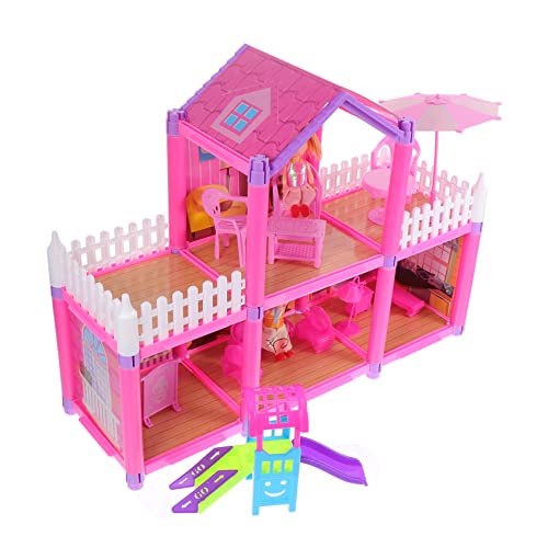 ibasenice 1 Satz Schloss selber Bauen spielhaus Playhouse for DIY Fantasie Mädchen lustig zusammenbauen frühpädagogisches Plastik Rosa ibasenice 1 Satz Schloss selber Bauen spielhaus Playhouse for DIY Fantasie Mädchen lustig zusammenbauen frühpädagogisches Plastik Rosa von ibasenice