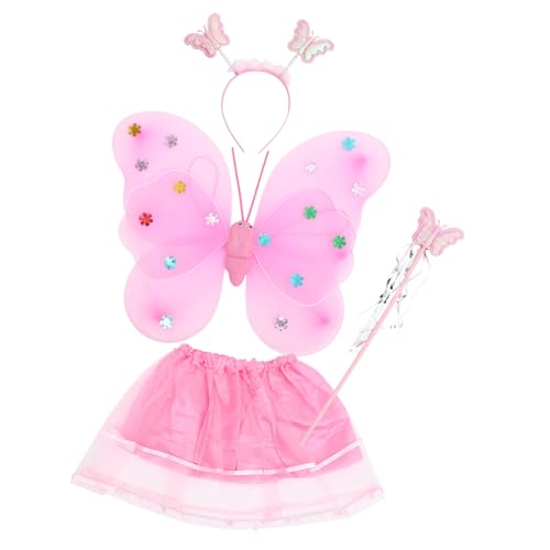ibasenice Schmetterlings-feenflügel-Set Kinderkostüm Rock Stirnband Cosplay- Für Partys ibasenice Schmetterlings-feenflügel-Set Kinderkostüm Rock Stirnband Cosplay- Für Partys von ibasenice