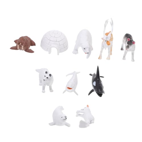 ibasenice 1 Satz Simulation Arktischer Tiere Zappeln Zappelspielzeug Sandspielzeug Für Den Strand Tischplatte Junge Figuren Von Waldtieren Babyspielzeug PVC von ibasenice
