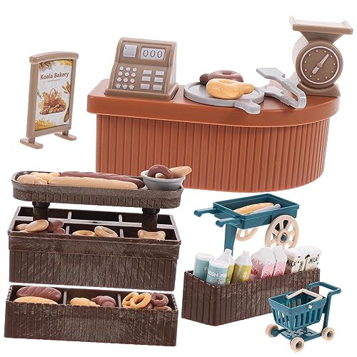 ibasenice 1 Satz Simulation Backzubehör Puppenhaus Requisiten Miniaturbrot Mini-Brot-Modell Mini-Essen Foto Requisiten Selber Machen Miniatur-getränkespielzeug Mini Hausbrot Plastik von ibasenice