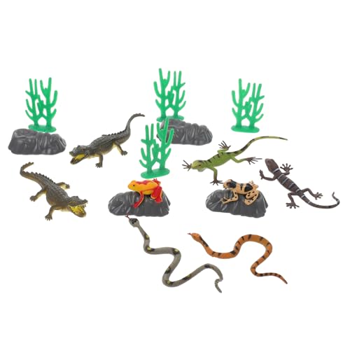 ibasenice Pädagogisches PVC-modellset – 10+ Reptilienspielzeuge – Schlangen Zum Spielen Und Lernen Für Kinder von ibasenice