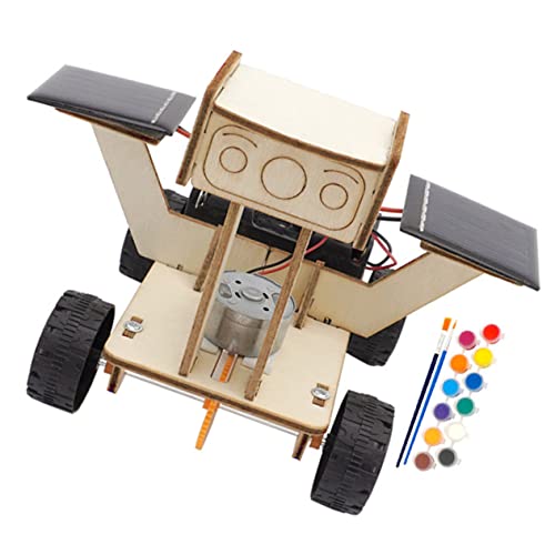 ibasenice 1 Satz Solarrover 3D-Rätsel Kiwi Kinder Geschenk Geschenke für Kinder Holzspielzeug Puzzle für Kinder -Spielzeug-Kit Spielzeug aus gebaut Suite Rennauto von ibasenice