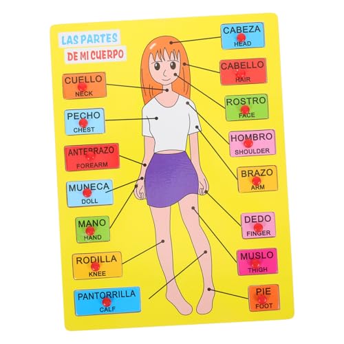 ibasenice 1 Satz Spanisches Rätsel Körper lehrreich Kleinkinder kinderpuzzle Holzpuzzle kinderentwicklung Hilfsmittel für den Kindergarten Lehrmittel für die Früherziehung ibasenice 1 Satz Spanisches Rätsel Körper lehrreich Kleinkinder kinderpuzzle Holzpuzzle kinderentwicklung Hilfsmittel für den Kindergarten Lehrmittel für die Früherziehung von ibasenice