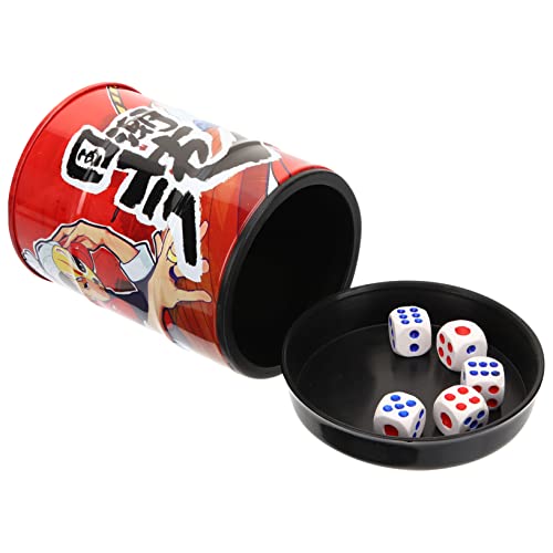 ibasenice 1 Satz Spielwürfelbecher Unterhaltung Würfelbecher Würfeltablett Würfelbecher Mit Deckel Würfelturm Fall Flexible Würfelhalter Schütteln Halter Barzubehör Eisen von ibasenice