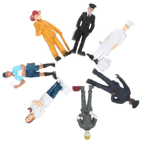 ibasenice 1 Satz Szenendekoration hühner DIY-Dekoration Mikrolandschaften miniaturen Figuren Sandtischfigur Person Baufiguren Modelle Figur Modell dekore PVC von ibasenice