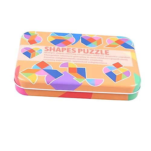 ibasenice 1 Satz Tangram-Puzzle- holzpuzzle Tangram interaktives kindergeschenk adventsgeschenke pädagogisches Kinderfrühes Lernspielzeug Colorful von ibasenice