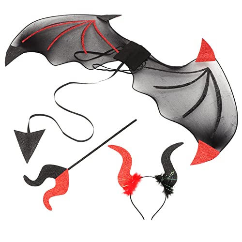 ibasenice 1 Satz Teufelsflügel Sensenmann Halloween-Accessoires Halloweenkostüm Teufelskostüm für Party Halloween schminke Halloween Make up Teufelsstütze Halloween-Cosplay-Kostüm Eisendraht ibasenice 1 Satz Teufelsflügel Sensenmann Halloween-Accessoires Halloweenkostüm Teufelskostüm für Party Halloween schminke Halloween Make up Teufelsstütze Halloween-Cosplay-Kostüm Eisendraht von ibasenice