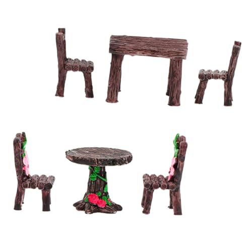ibasenice 1 Satz Tisch- Und Stuhlset Mini-gartenfiguren Mikrostühle Miniaturen Möbel Puppenhaus-gartentischstuhl Miniaturgartendekoration Winzige Möbel Gartenzubehör Harz Kaffee 6 Stück ibasenice 1 Satz Tisch- Und Stuhlset Mini-gartenfiguren Mikrostühle Miniaturen Möbel Puppenhaus-gartentischstuhl Miniaturgartendekoration Winzige Möbel Gartenzubehör Harz Kaffee 6 Stück von ibasenice