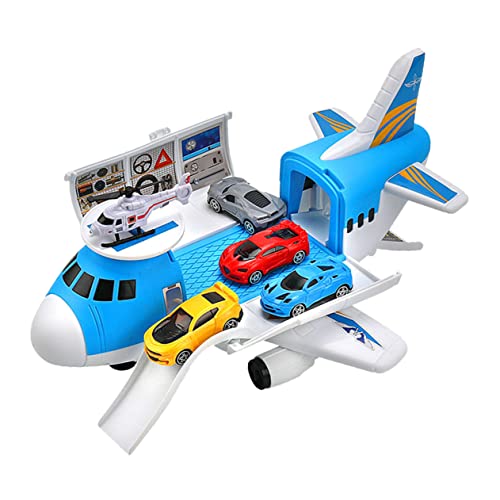 ibasenice 1 Satz Transportflugzeug Lauflernwagen Spielzeug Modellflugzeuge Plastik Kind Frachtflugzeug Junge von ibasenice
