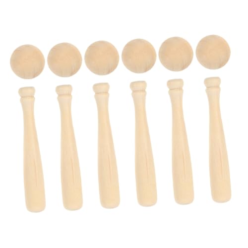 ibasenice Unvollendetes Baseballschläger-Set Aus Holz Miniatur-bastelspielzeug Für Jungen Und Mädchen Malen ibasenice Unvollendetes Baseballschläger-Set Aus Holz Miniatur-bastelspielzeug Für Jungen Und Mädchen Malen von ibasenice